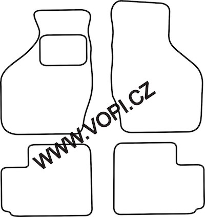 Autokoberce Subaru Justy 2003 - 2007 Royalfit (4419)